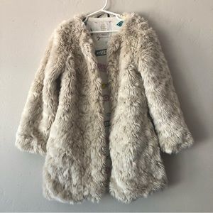 Mini Boden Roald Dahl Veruca Salt Fur Coat